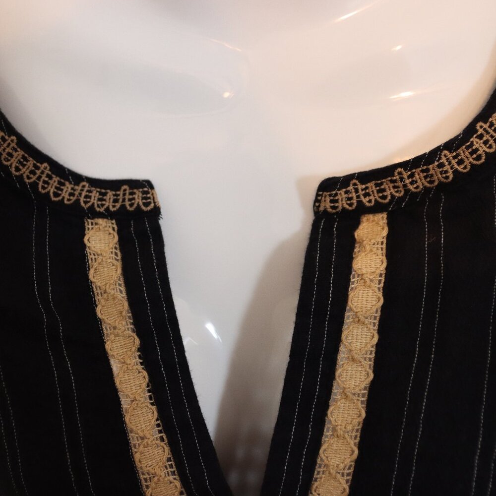 J. Jill Black embroidered /lace Tunic Top size 2X - Picture 7 of 16
